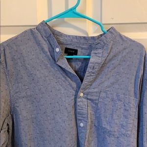 J.Crew Mandarin Collar Patterned Shirt